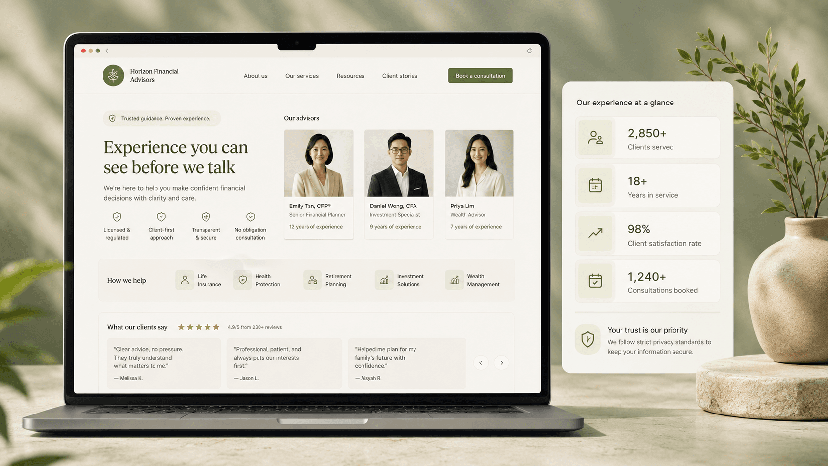 Laman web dwibahasa untuk agensi insurans di KL